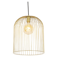 Designová závěsná lampa zlatá - Wire Knock