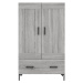 vidaXL Skříň highboard šedá sonoma 69,5 x 31 x 115 cm kompozitní dřevo