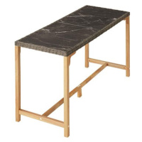 TecTake Ratanový barový stůl Lovas 161 × 64,5 × 99,5 cm - přírodní
