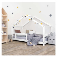 Bílá dřevěná dětská postel Benlemi Lucky, 90 x 200 cm