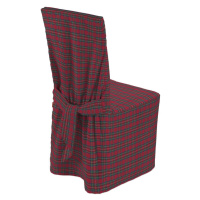 Dekoria Návlek na židli, kostka červená/zelená, 45 x 94 cm, Quadro, 126-29