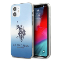 Pouzdro U.S. Polo Assn. Gradient Pattern Collection pro iPhone 12 mini - modré