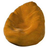 Oranžový sedací vak Posh Velvet - Yellow Tipi