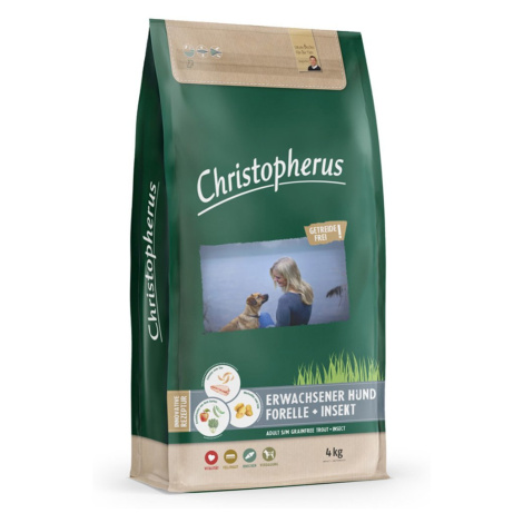 Christopherus bez obilovin – pstruh a hmyz 4 kg