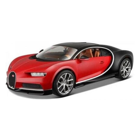 BUGATTI CHIRON 1:18 červeno-černé Bburago