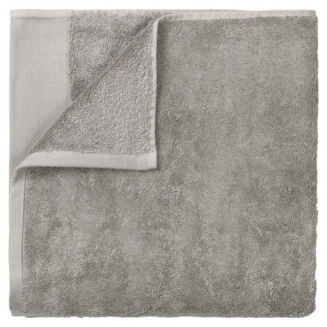 Šedý bavlněný ručník Blomus, 50 x 100 cm