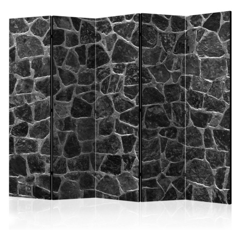 Paraván Black Stones Dekorhome 225x172 cm (5-dílný),Paraván Black Stones Dekorhome 225x172 cm (5