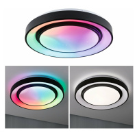 PAULMANN LED stropní svítidlo Rainbow efekt duhy RGBW 230V 38,5W černá/bílá