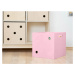 Benlemi Dřevěný úložný box DICE s čísly ve stylu hrací kostky Zvolte barvu: Růžová, Zvolte varia