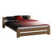Vyvýšená masivní postel Euro 160x200 cm včetně roštu Ořech