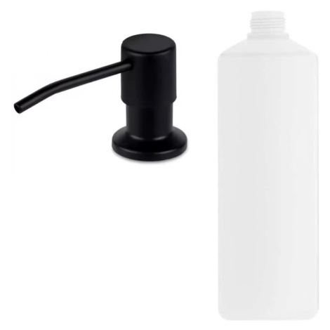 Eco produkty PUMP BLACK 500 černý vestavěný dávkovač mýdla nebo jaru s nádobkou 500 ml