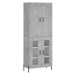 vidaXL Skříň highboard betonově šedá 69,5x34x180 cm kompozitní dřevo