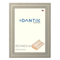 DANTIK rámeček 29,7 × 42, STEP bílý plexi čiré