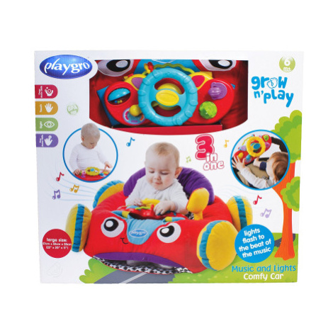 Baby auto se zvukem - žlutý volant Playgro