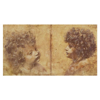 Leonardo da Vinci - Obrazová reprodukce Study of a child's head, (40 x 22.5 cm)
