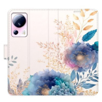 iSaprio flip pouzdro Ornamental Flowers 03 pro Xiaomi 13 Lite