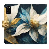 iSaprio flip pouzdro Gold Flowers pro Samsung Galaxy A41