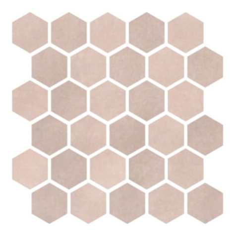 Mozaika Cir Materia Prima pink velvet hexagon 27x27 cm lesk 1069917