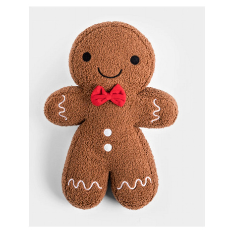 Vánoční tvarovaný polštář | GINGERBREAD | perníček | 25x38 cm | 709425 HOMLA