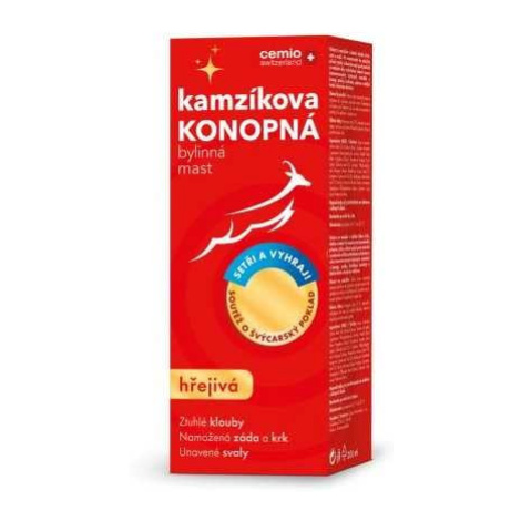 Kamzíkova konopná mast hřejivá 200 ml + soutěž Cemio