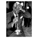 Fotografie Louis Armstrong during a conference at the Savoy Hotel, 1956, 30 × 40 cm