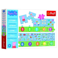 Trefl Puzzle Peppa Pig - Čísla / 20 dílků - Trefl