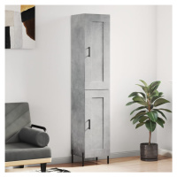 vidaXL Skříň highboard betonově šedá 34,5x34x180 cm kompozitní dřevo