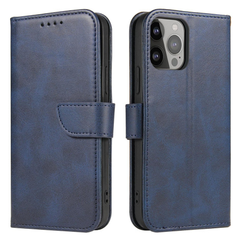 Magnet Case elegantní knížkové pouzdro na iPhone 15 PRO MAX 6.7" Blue