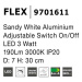 NOVA LUCE bodové svítidlo FLEX bílý hliník nastavitelné vypínač na těle LED 3W 3000K IP20 970161