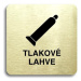 Accept Piktogram "tlakové lahve" (80 × 80 mm) (zlatá tabulka - černý tisk bez rámečku)