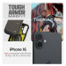 Spigen Tough Armor MagSafe kryt iPhone 16 gunmetal