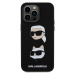 Zadní kryt Karl Lagerfeld Liquid Silicone Karl and Choupette Heads pro Apple iPhone 15 Pro Max, 