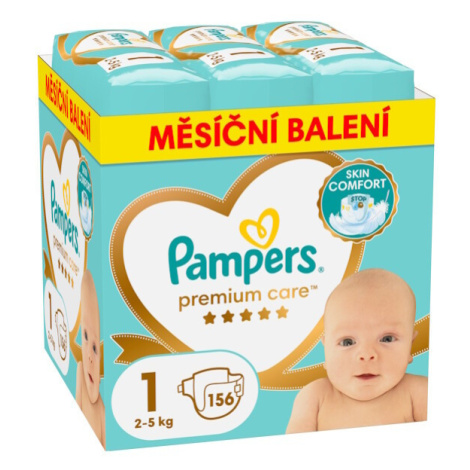 Pampers Premium Care 1 plenky 2-5kg 156ks