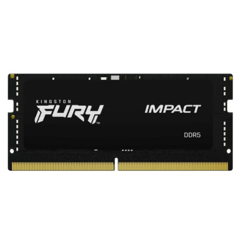 Kingston Fury Impact 16GB 4800MHz CL38 DDR5 SO-DIMM Black KF548S38IB-16 Černá