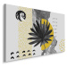 MyBestHome BOX Plátno Umělecká Díla S Listy A Vzory Varianta: 90x60