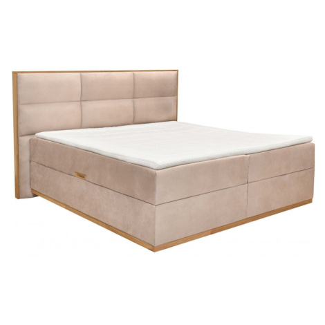 Čalouněná postel MAGNUM - béžová 180 × 200 cm MATIS