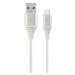 Kabel CABLEXPERT CC-USB2B-AMCM-1M-BW2 USB 2.0 AM na Type-C kabel (AM/CM), 1m, opletený, bílo-str