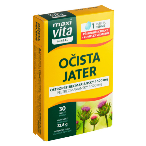 Maxi Vita Herbal Očista jater 30 tablet 22,8g