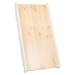 MeowBaby Dětská dřevěná skluzavka a lezecká stěna 2v1: bílá