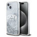 DKNY Liquid Glitter Arch Logo kryt iPhone 15 čirý