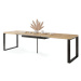 Jídelní stůl rozkládací Asali 120-270x76x80 cm (dub artisan)