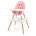 Jídelní židlička CARETERO TUVA pink