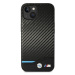 BMW BMHCP14S22NBCK hard silikonové pouzdro iPhone 14 6.1" black Leather Carbon