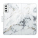 iSaprio flip pouzdro SilverMarble 15 pro Samsung Galaxy M52 5G