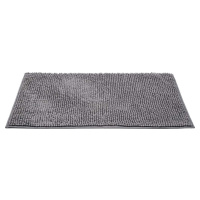 Tmavě šedá textilní koupelnová předložka 50x80 cm Chenille – Allstar