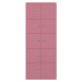 BISLEY LateralFile™ Lodge, s 10 uzamykatelnými boxy, výška vždy 375 mm, růžová