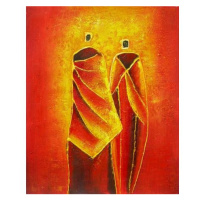 Obraz - Oranžoví mniši