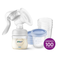 Philips AVENT Odsávačka mateřského mléka manuální + VIA 180 ml 5 ks