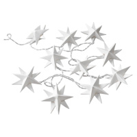 ORIGAMI Světelný řetěz hvězdy s USB 10 světel - bílá