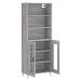 vidaXL Skříň highboard šedá sonoma 69,5 x 34 x 180 cm kompozitní dřevo